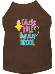 Chicks Rule Screen Print Dog Shirt