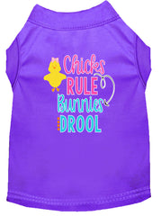 Chicks Rule Screen Print Dog Shirt