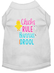 Chicks Rule Screen Print Dog Shirt