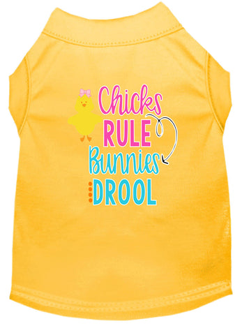 Chicks Rule Screen Print Dog Shirt