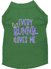 Every Bunny Loves Me Screen Print Dog Shirt