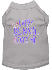 Every Bunny Loves Me Screen Print Dog Shirt