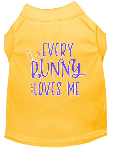 Every Bunny Loves Me Screen Print Dog Shirt