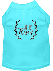 He Is Risen Screen Print Dog Shirt