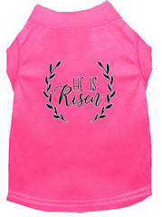 He Is Risen Screen Print Dog Shirt