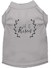 He Is Risen Screen Print Dog Shirt