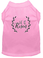 He Is Risen Screen Print Dog Shirt