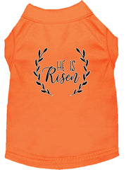 He Is Risen Screen Print Dog Shirt