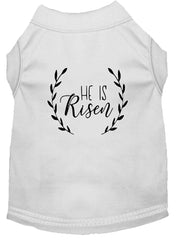 He Is Risen Screen Print Dog Shirt