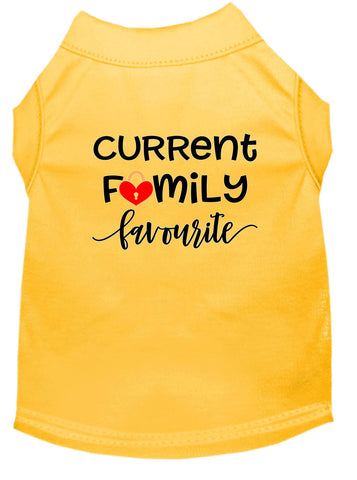 Family Favorite Screen Print Dog Shirt