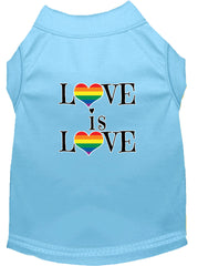 Love Is Love Screen Print Dog Shirt