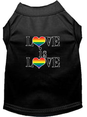 Love Is Love Screen Print Dog Shirt