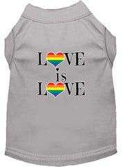 Love Is Love Screen Print Dog Shirt