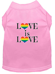 Love Is Love Screen Print Dog Shirt