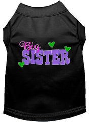 Big Sister Screen Print Dog Shirt