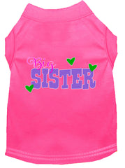 Big Sister Screen Print Dog Shirt