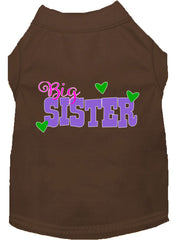 Big Sister Screen Print Dog Shirt