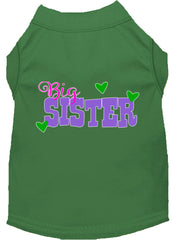 Big Sister Screen Print Dog Shirt