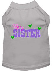 Big Sister Screen Print Dog Shirt