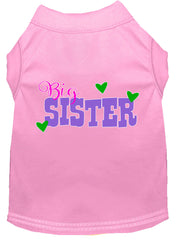 Big Sister Screen Print Dog Shirt