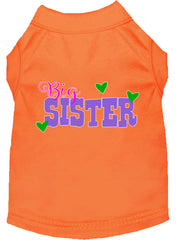 Big Sister Screen Print Dog Shirt