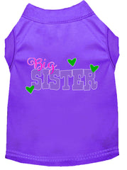 Big Sister Screen Print Dog Shirt