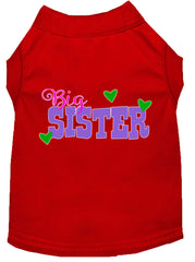 Big Sister Screen Print Dog Shirt