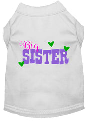 Big Sister Screen Print Dog Shirt