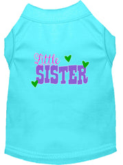 Little Sister Screen Print Dog Shirt