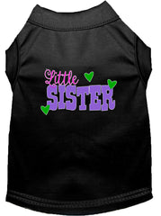 Little Sister Screen Print Dog Shirt