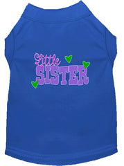 Little Sister Screen Print Dog Shirt