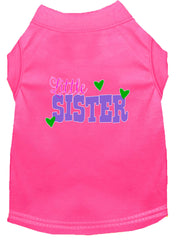 Little Sister Screen Print Dog Shirt