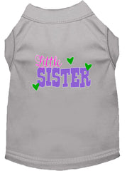 Little Sister Screen Print Dog Shirt