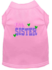 Little Sister Screen Print Dog Shirt