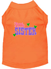 Little Sister Screen Print Dog Shirt