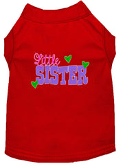 Little Sister Screen Print Dog Shirt