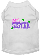 Little Sister Screen Print Dog Shirt