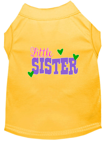 Little Sister Screen Print Dog Shirt