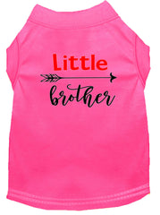 Little Brother Screen Print Dog Shirt