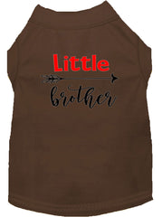 Little Brother Screen Print Dog Shirt