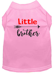 Little Brother Screen Print Dog Shirt