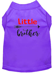 Little Brother Screen Print Dog Shirt