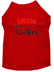 Little Brother Screen Print Dog Shirt