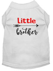 Little Brother Screen Print Dog Shirt