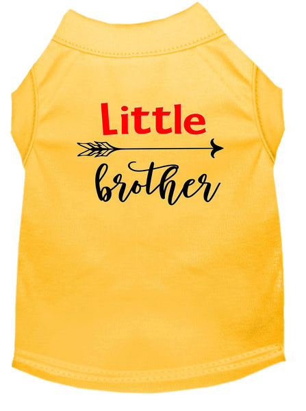 Little Brother Screen Print Dog Shirt