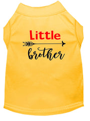 Little Brother Screen Print Dog Shirt