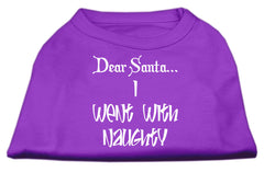 Dear Santa I Went With Naughty Screen Print Shirts