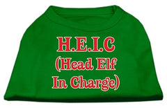 Head Elf In Charge Screen Print Shirt