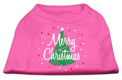 Scribbled Merry Christmas Screen Print Shirt