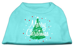 Scribbled Merry Christmas Screen Print Shirt